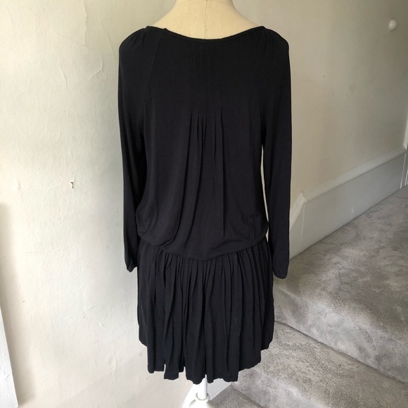 Soft Joie Blouson V-Neck Viscose Black Emmi Dress - Picture 4 of 9